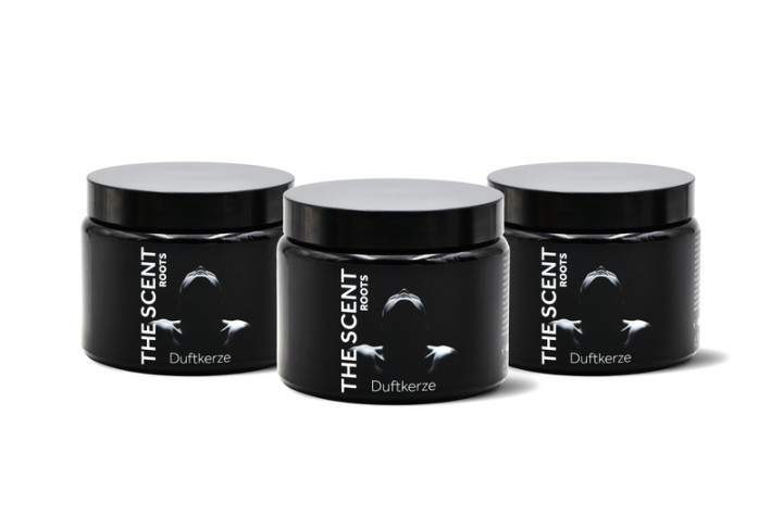  3er Set THE SCENT- ROOTS– Große Duftkerze